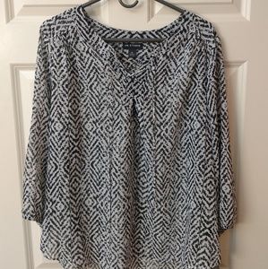 I.N. Studio Tops - I.N. Studio Sheer Top I.N. Studio Tops - I.N. Studio Sheer Top
